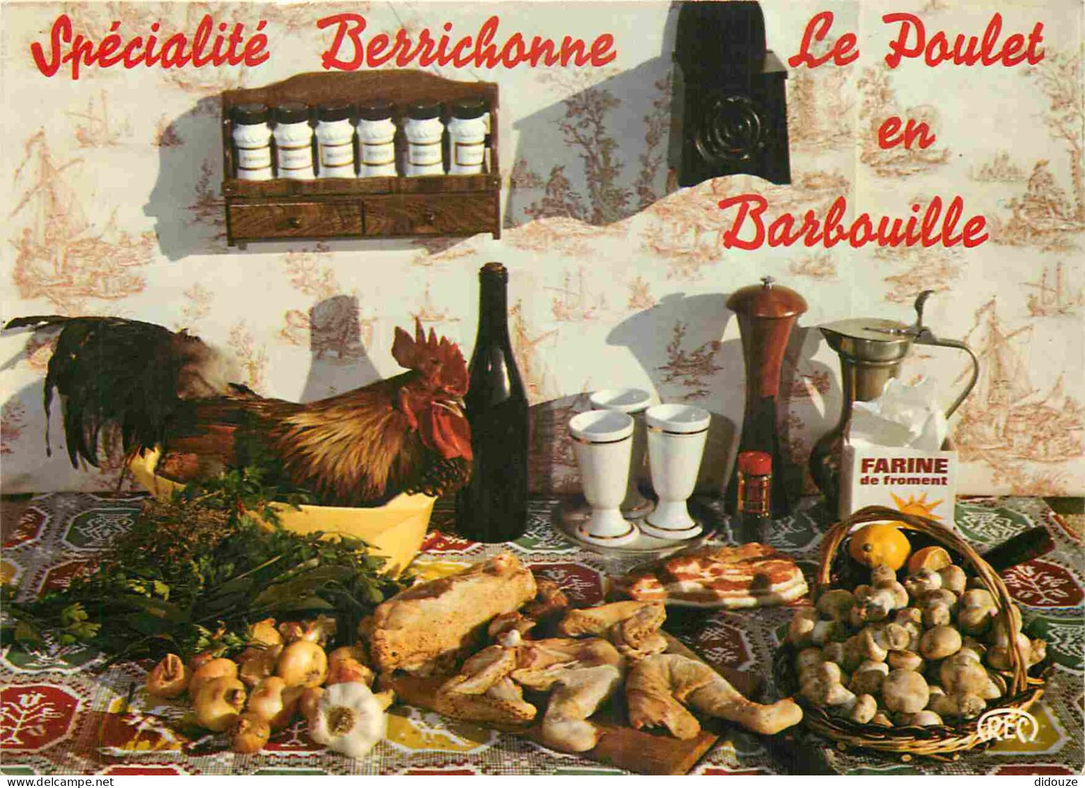 Recettes De Cuisine - Poulet En Barbouille - Spécialité Berrichonne - Gastronomie - CPM - Carte Neuve - Voir Scans Recto - Küchenrezepte