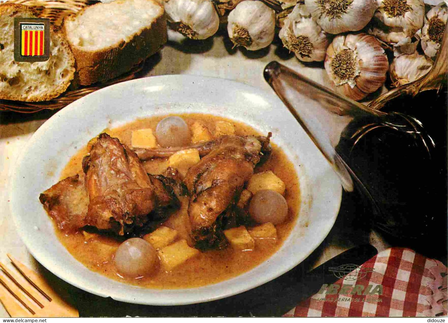 Recettes De Cuisine - Conjedo En Romesco - Rabbit With Romesco Sauce - Lapin Au Romesco - Gastronomie - CPM - Voir Scans - Ricette Di Cucina