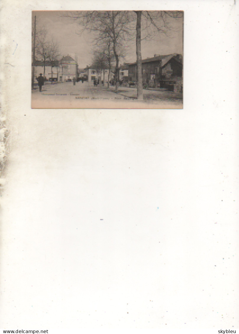 87. CPA - NANTIAT -  Place Des Vignes - 1920 - - Nantiat