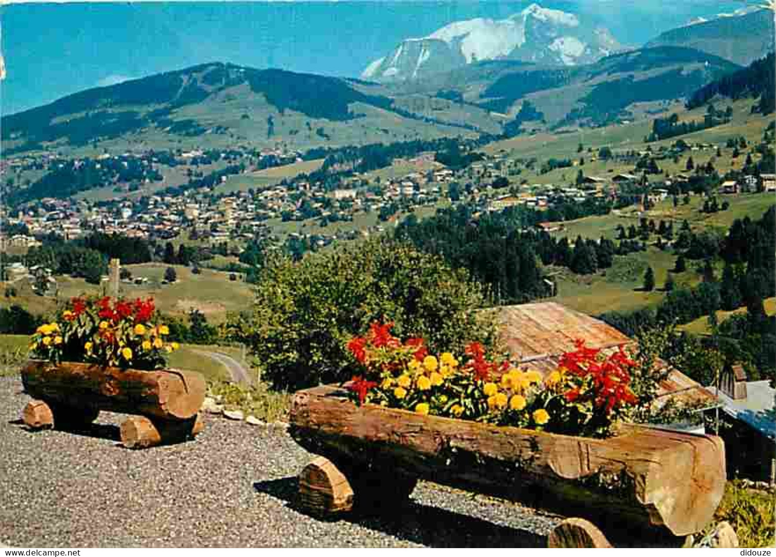 74 - Mégève - Panorama - Au Fond Le Mont Blanc - CPM - Voir Scans Recto-Verso - Megève