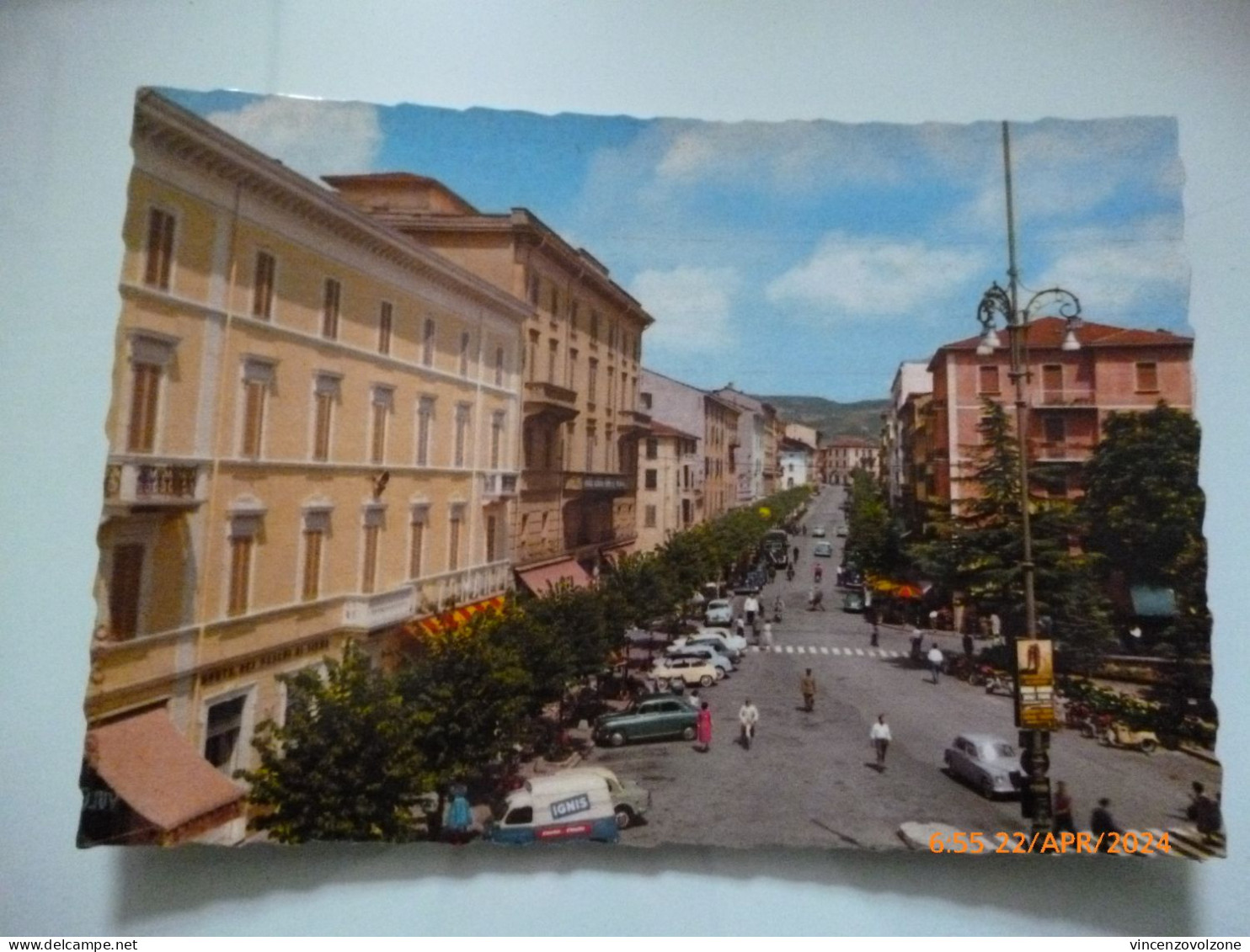 Cartolina Viaggiata "PORETTA TERME Viale Mazzini" 1965 - Bologna