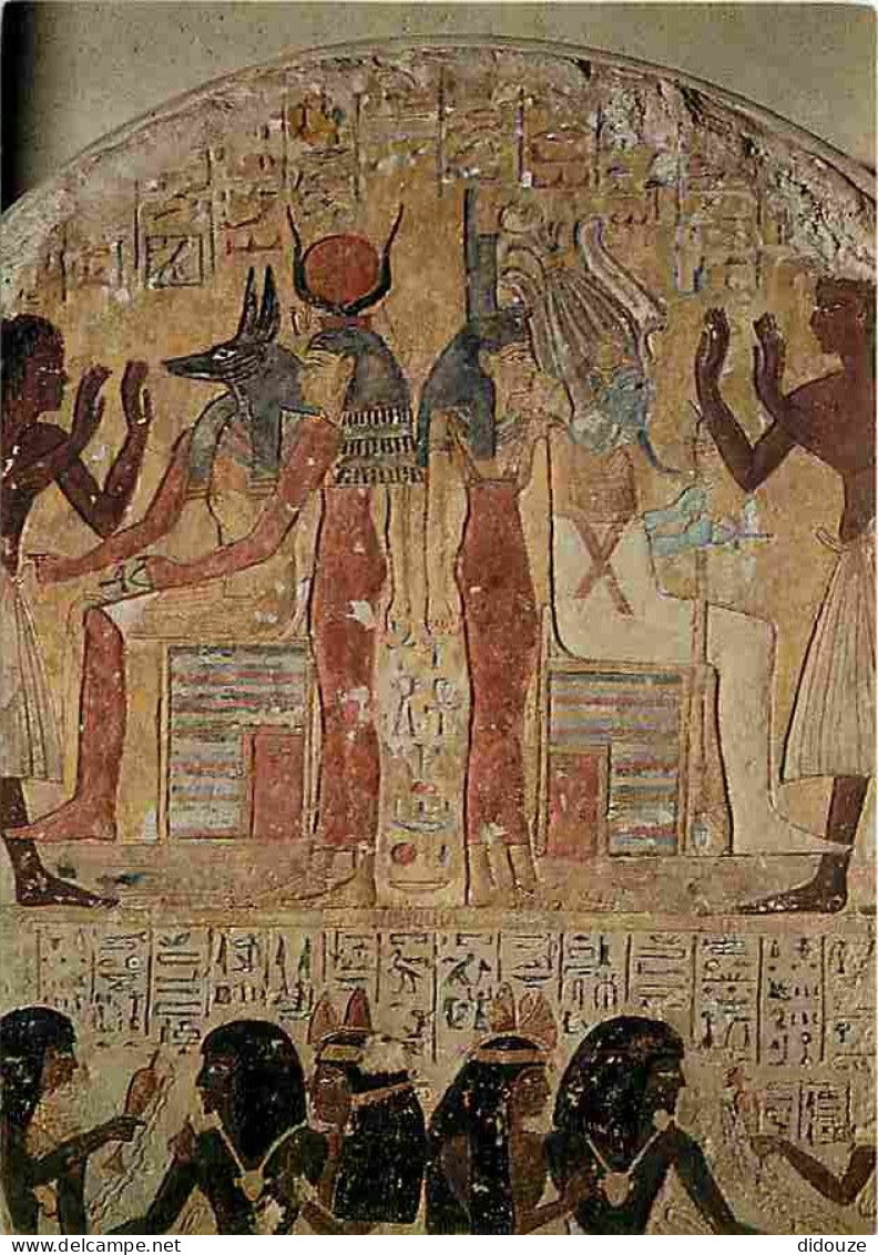 Art - Antiquités - Paris - Musée Du Louvre - Antiquités Egyptiennes - Stèle De Mesou Et Apy - Détail - CPM - Voir Scans  - Antike