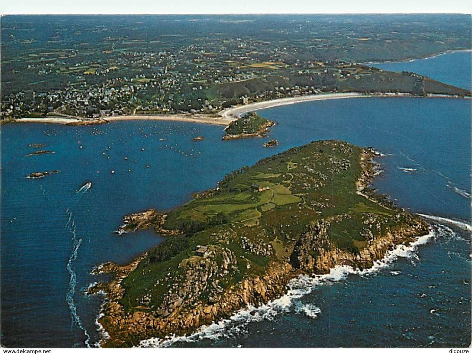 22 - Trébeurden - L'Ile De Milliau Et Vue Générale Aérienne - CPM - Voir Scans Recto-Verso - Trébeurden