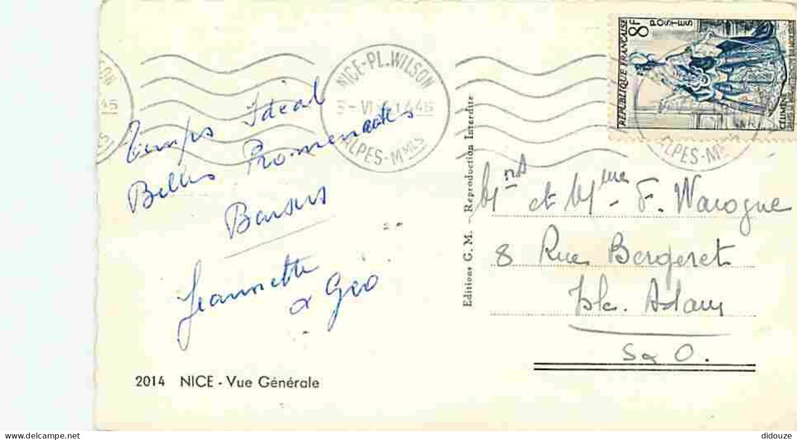 06 - Nice - Vue Générale - CPM - Voir Scans Recto-Verso - Cartas Panorámicas