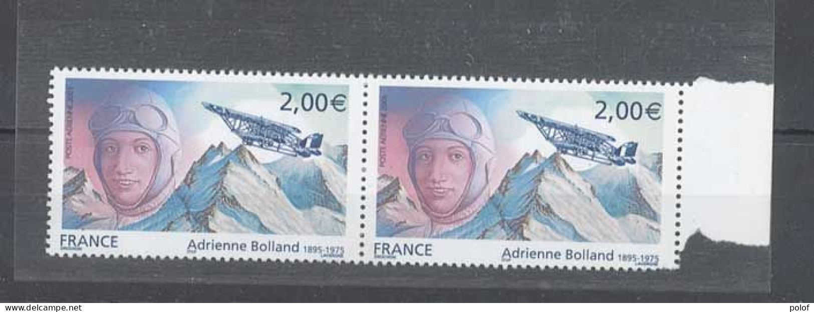 POSTE AERIENNE - Paire - Yvert  68 - Rare Variété (Avion Touchant La Montagne -Neufs Sans Traces De Charnière BDF - 1960-.... Ungebraucht