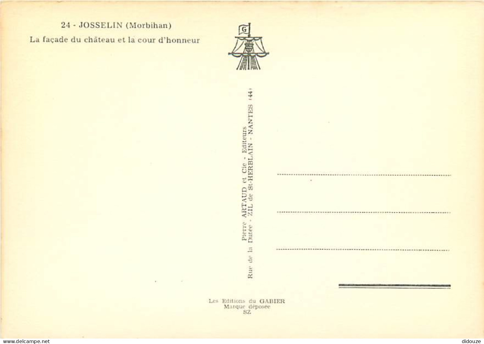 56 - Josselin - Le Château - CPM - Voir Scans Recto-Verso - Josselin