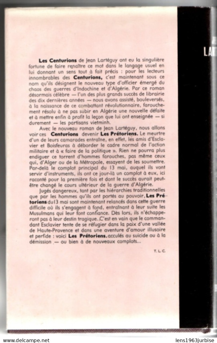 Les Prétoriens , Jean Lartéguy , Presses De La Cité ( 1961 ) - Action