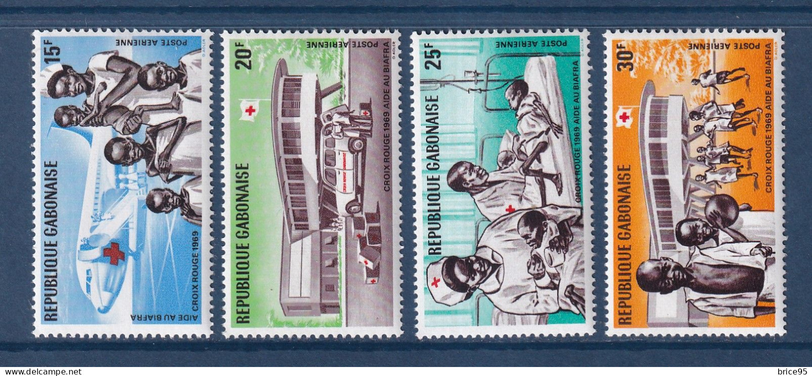 Gabon - YT PA N° 88 à 91 ** - Neuf Sans Charnière - Poste Aérienne - 1969 - Gabon (1960-...)