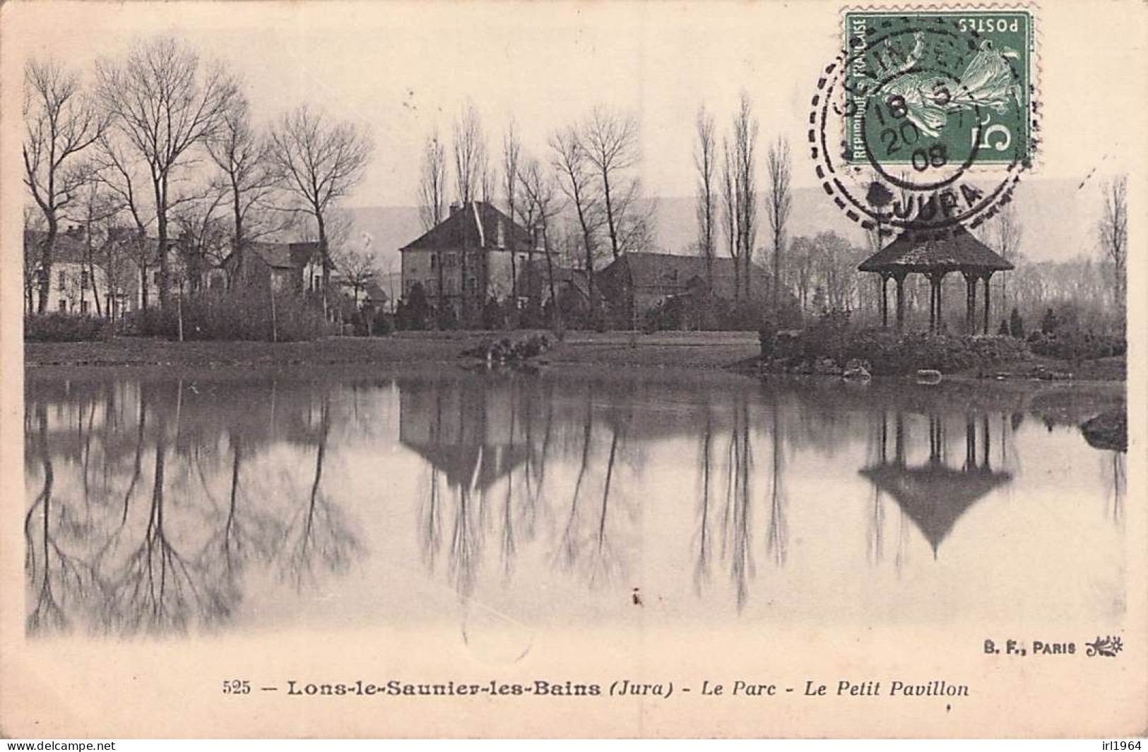 LONS LE SAUNIER LES BAINS LE PARC LE PETIT PAVILLON 1908 - Lons Le Saunier