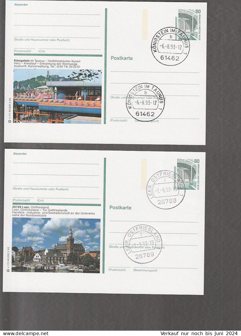 P151 X (komplett) -  102 Verschiedene Gestempelte Karten - Postales Ilustrados - Usados