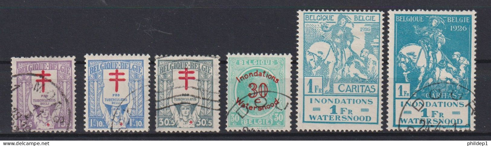 Belgique: COB N° 234/39 (le 238 Est *,MH D'où Petite Ristourne) Oblitérés.  TTB !!! - Used Stamps