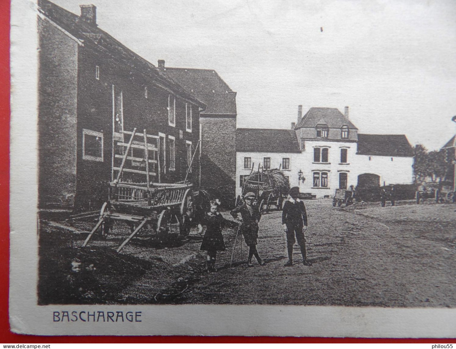 Cpa BASCHARAGE Anime         Rue De La Gare - Bascharage / Niederkerschen