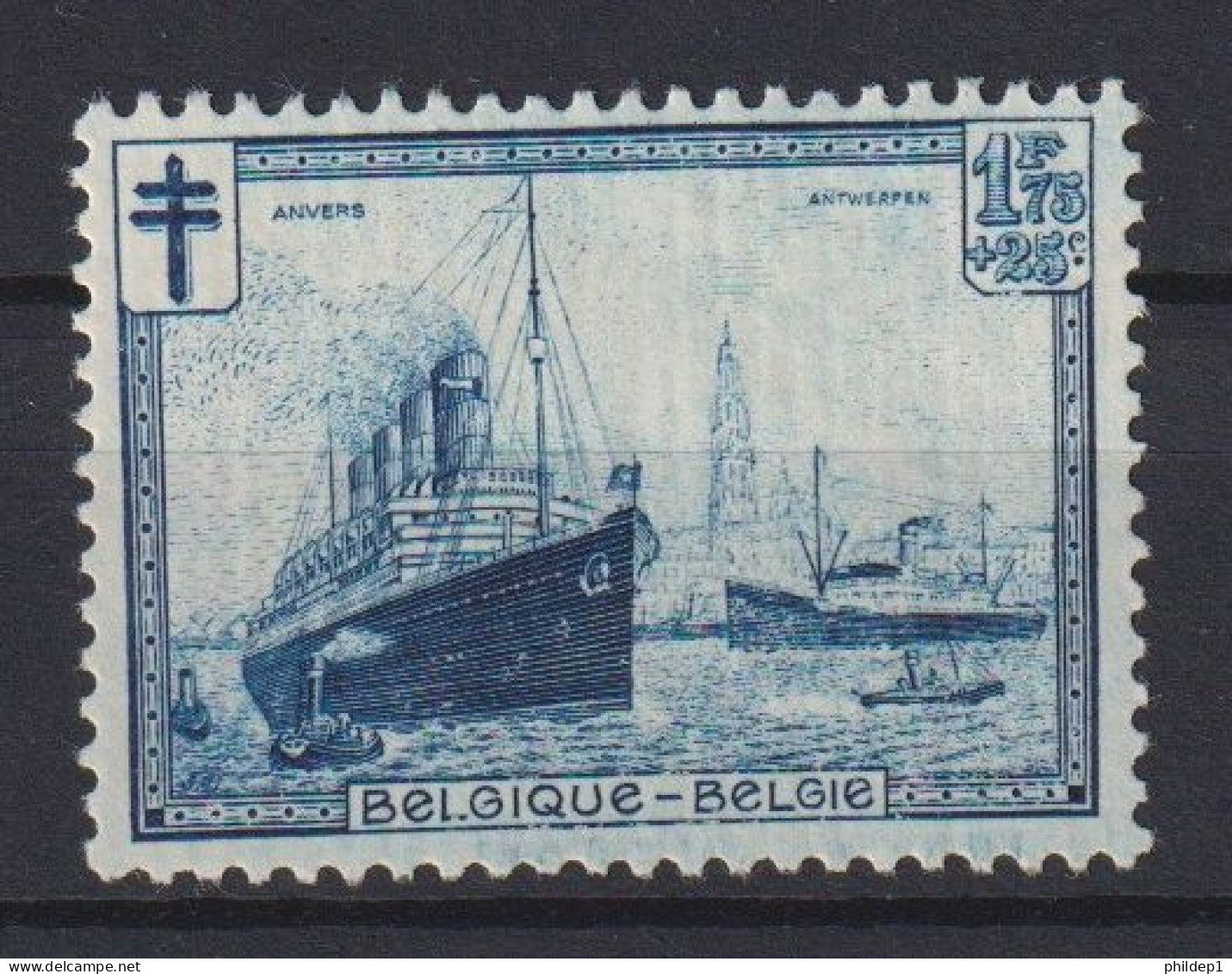 Belgique: COB N° 297 MH, *, Charniérè.  TTB !!! - Unused Stamps