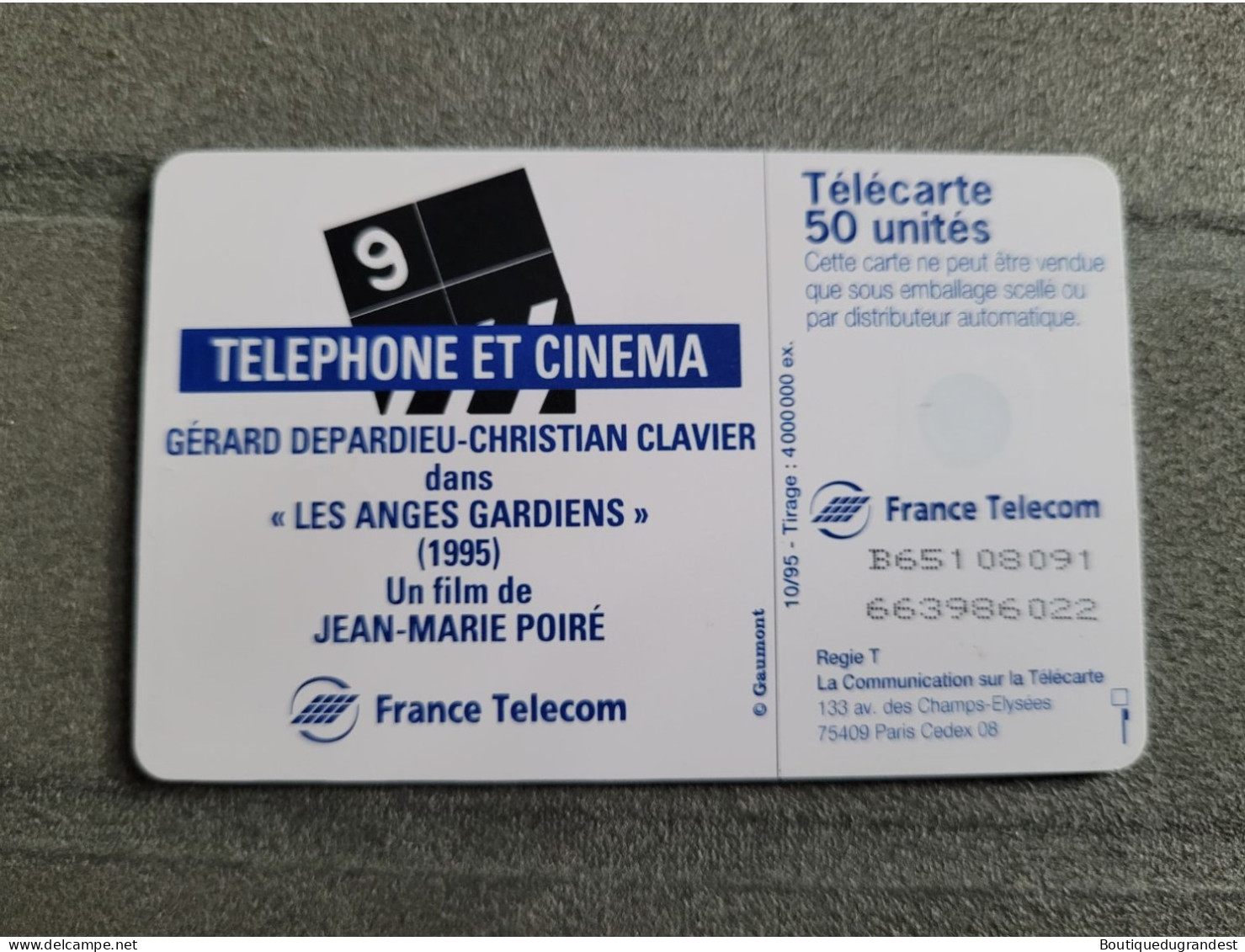 Télécarte 50 Clavier Depardieu - Cine