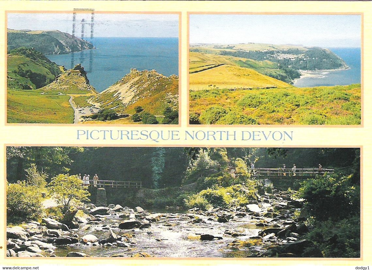 SCENES FROM NORTH DEVON, ENGLAND. USED POSTCARD Mm7 - Altri & Non Classificati