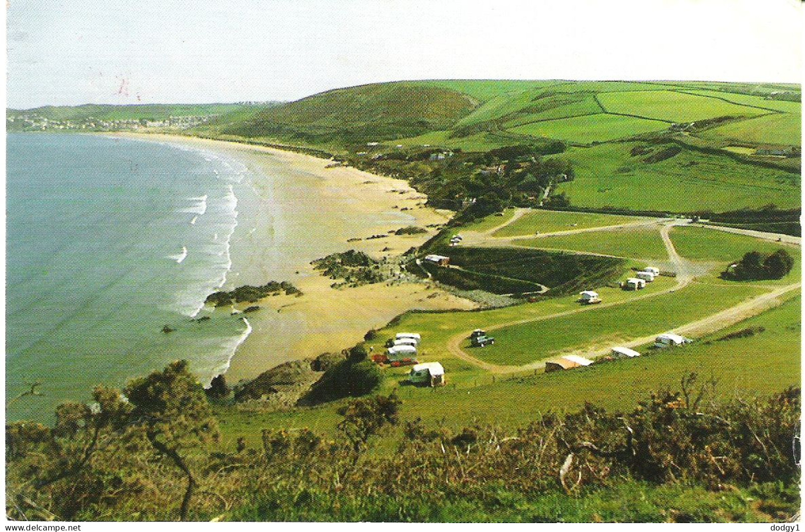 PUTSBOROUGH BEACH, NORTH DEVON, ENGLAND. USED POSTCARD Mm7 - Altri & Non Classificati