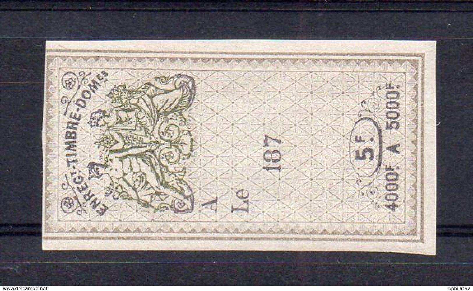 !!! FISCAL, EFFETS DE COMMERCE N°192B NEUF * - Stamps