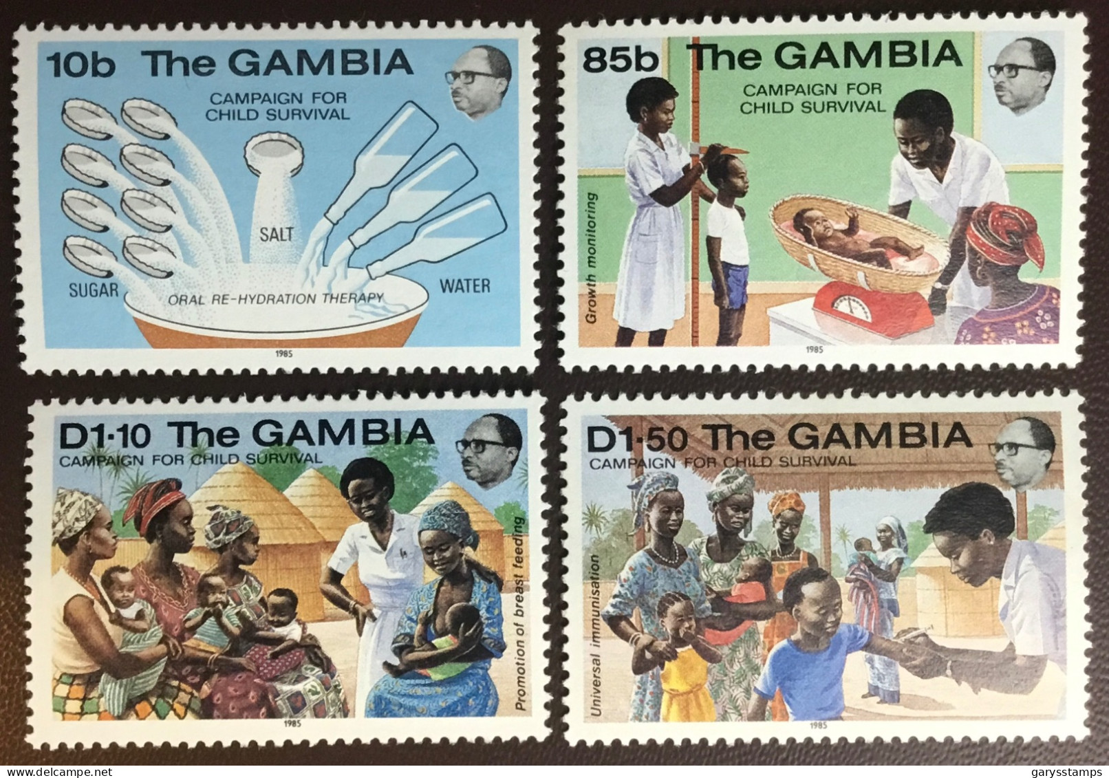 Gambia 1985 Child Survival Campaign MNH - Gambie (1965-...)