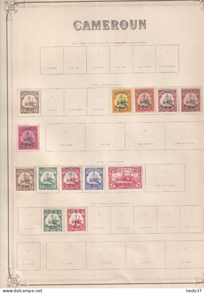 Cameroun Allemand - Collection Vendue Page Par Page - Neufs Sans Gomme / Oblitéré - B/TB - Camerun