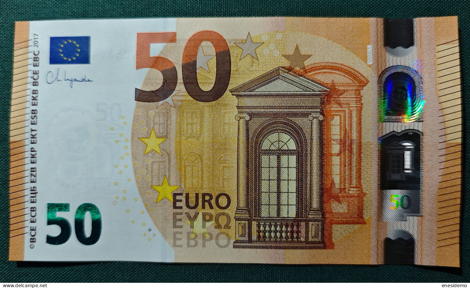 50 EURO V033C1 VD SPAIN 2017 LAGARDE SC FDS UNCIRCULATED PERFECT - 50 Euro