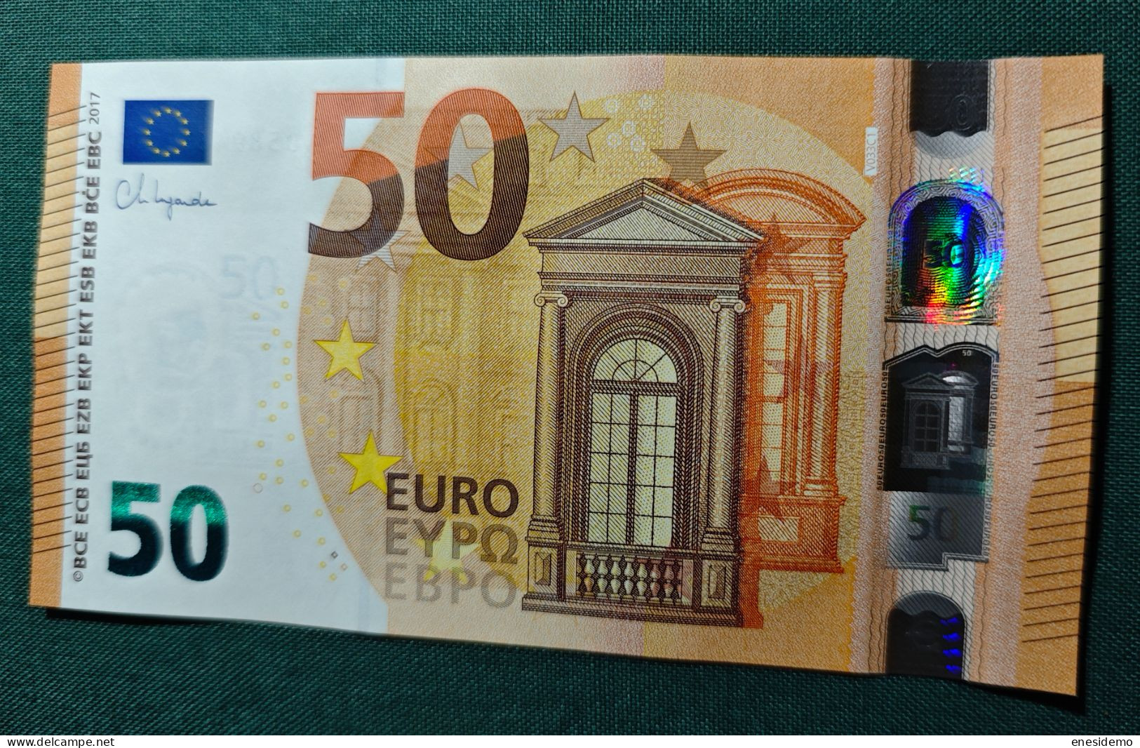 50 EURO V033C1 VD SPAIN 2017 LAGARDE SC FDS UNCIRCULATED PERFECT - 50 Euro