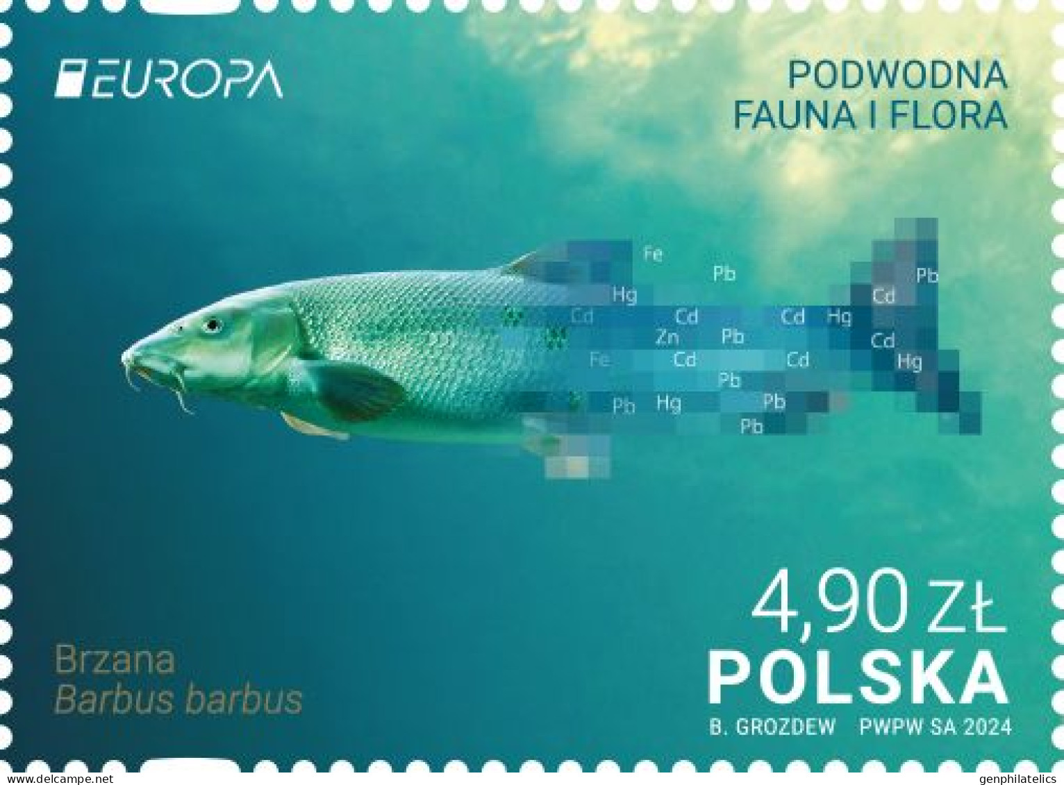 POLAND 2024 Europa CEPT. Underwater Fauna & Flora (Preorder) - Fine Stamp MNH - Nuevos