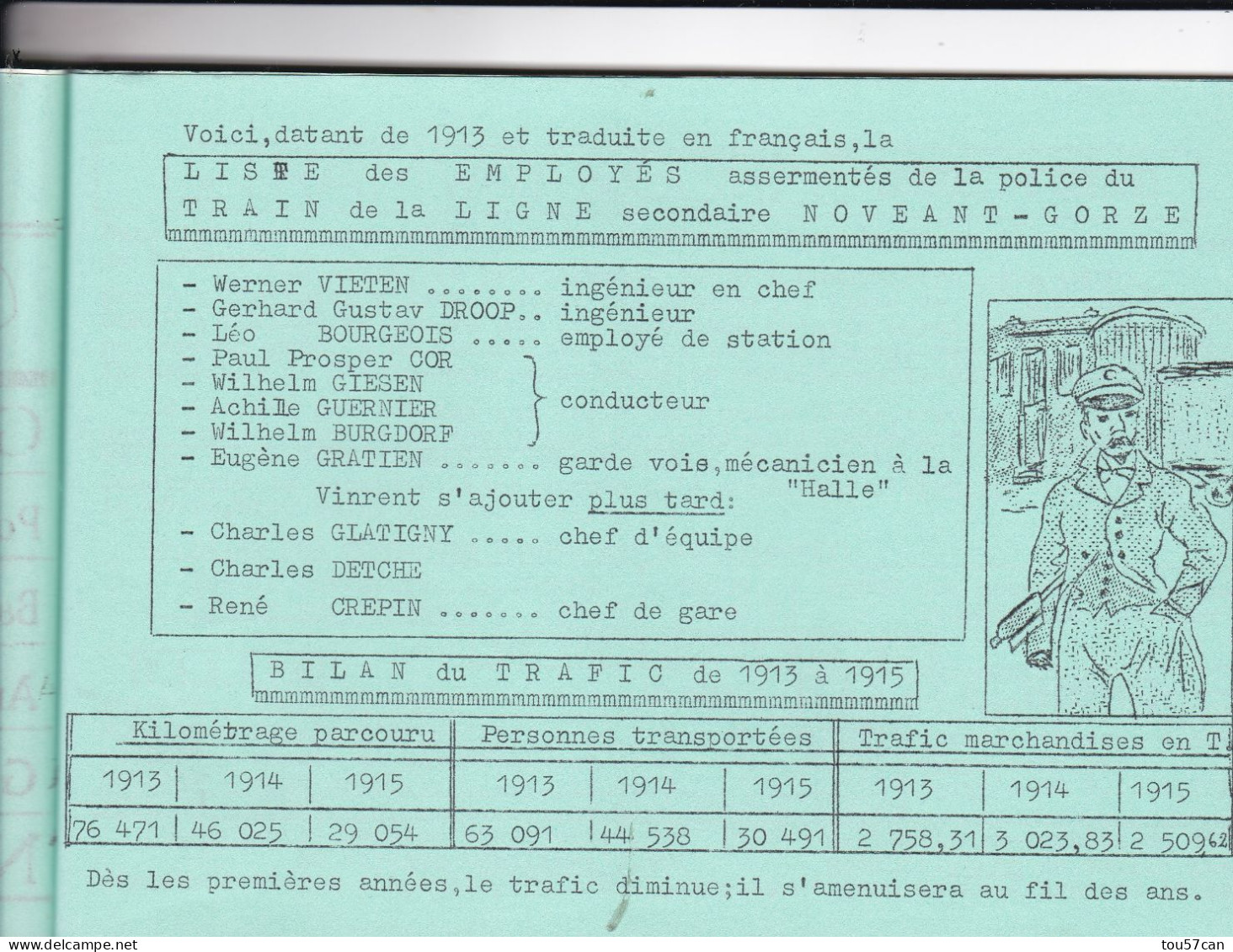 GORZE  -  NOVEANT  -  MOSELLE  -  (57)  -  LE  PETIT  TRAIN  DE  GORZE  -  LIVRET  34  PAGES  -  CPA  GARE  GORZE.