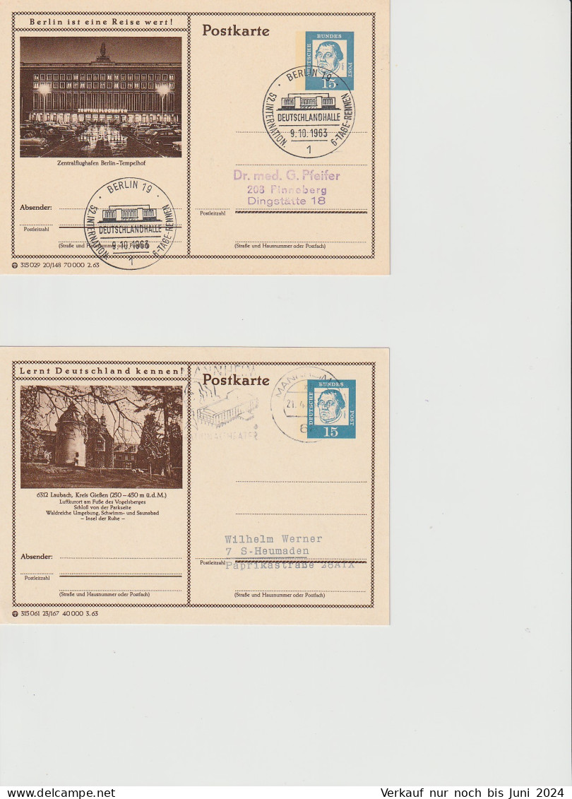 Aus P81 ; 14 Verschiedene Gestempelte Ganzsachen - Illustrated Postcards - Used