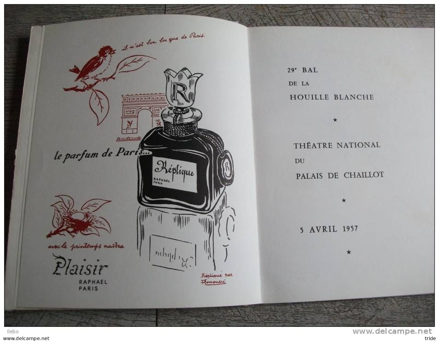 Programme 29è Bal De La Houille Blanche Théâtre Chaillot 1957 Publicité Grenoble Comandré - Programmi