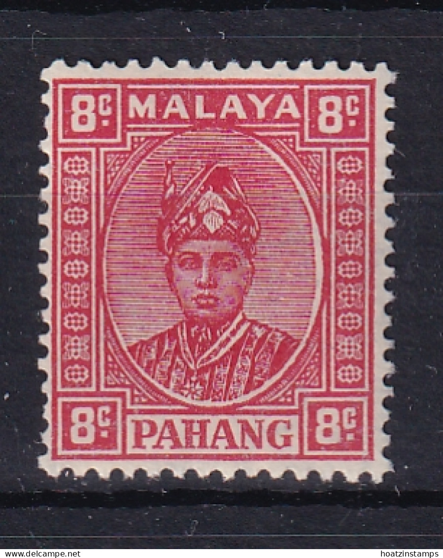 Malaya - Pahang: 1935/41   Sultan Abu Bakar    SG36     8c  Scarlet   MNH - Pahang