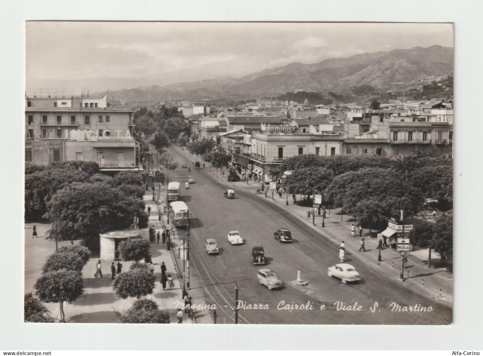 MESSINA:  PIAZZA  CAIROLI  E  VIALE  S. MARTINO  -  FOTO  -  FG - Messina