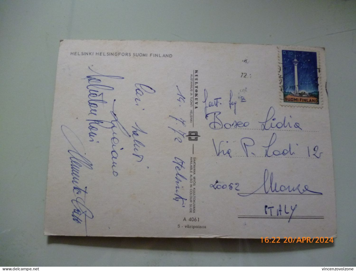 Cartolina Viaggiata "HELSINKI" Vedutine 1967 - Finlande