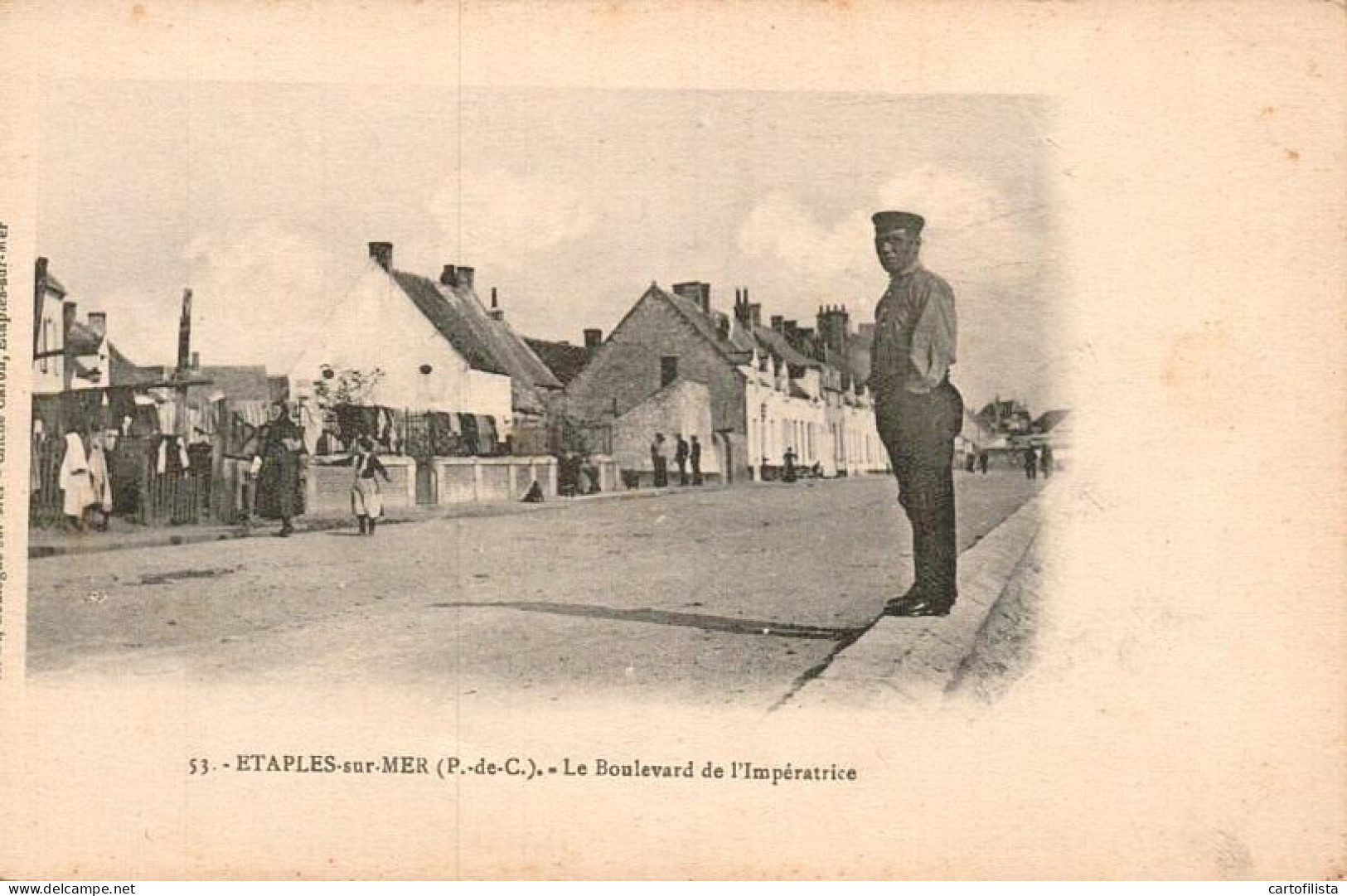 ETAPLES-sur-MER (P. De C.) (62) - Le Boulevard De L'Impératrice  ( 2 Scans ) - Etaples