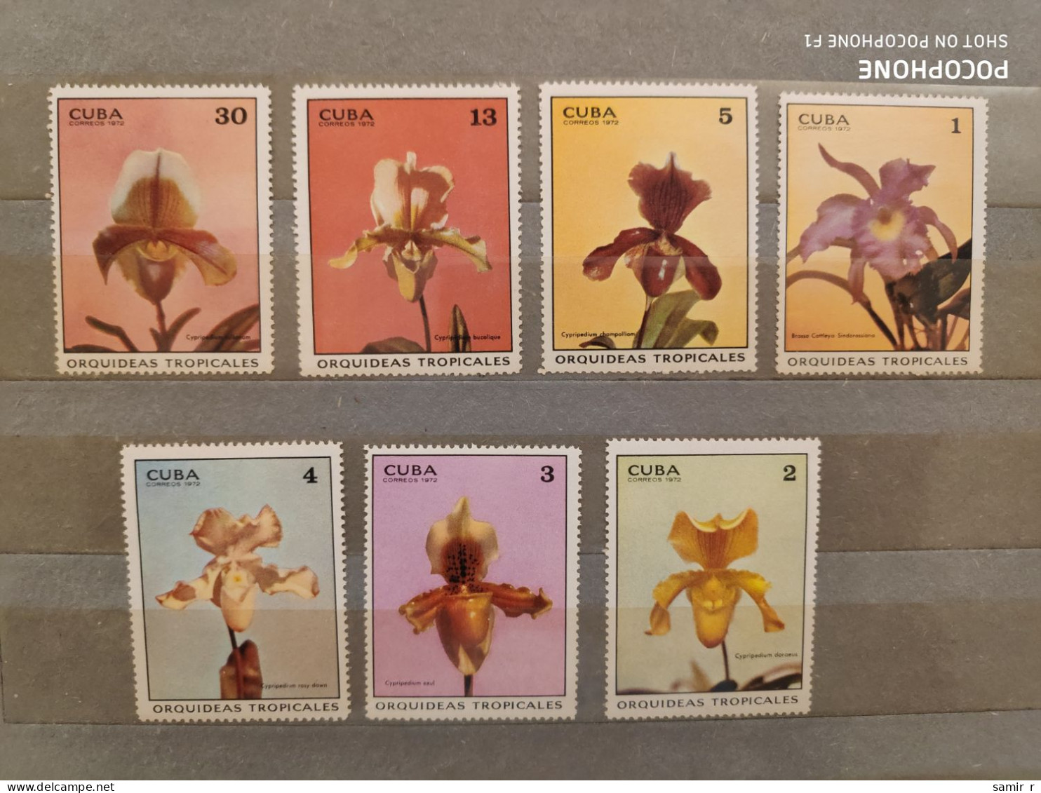 1972	Cuba	Flowers (F89) - Nuevos