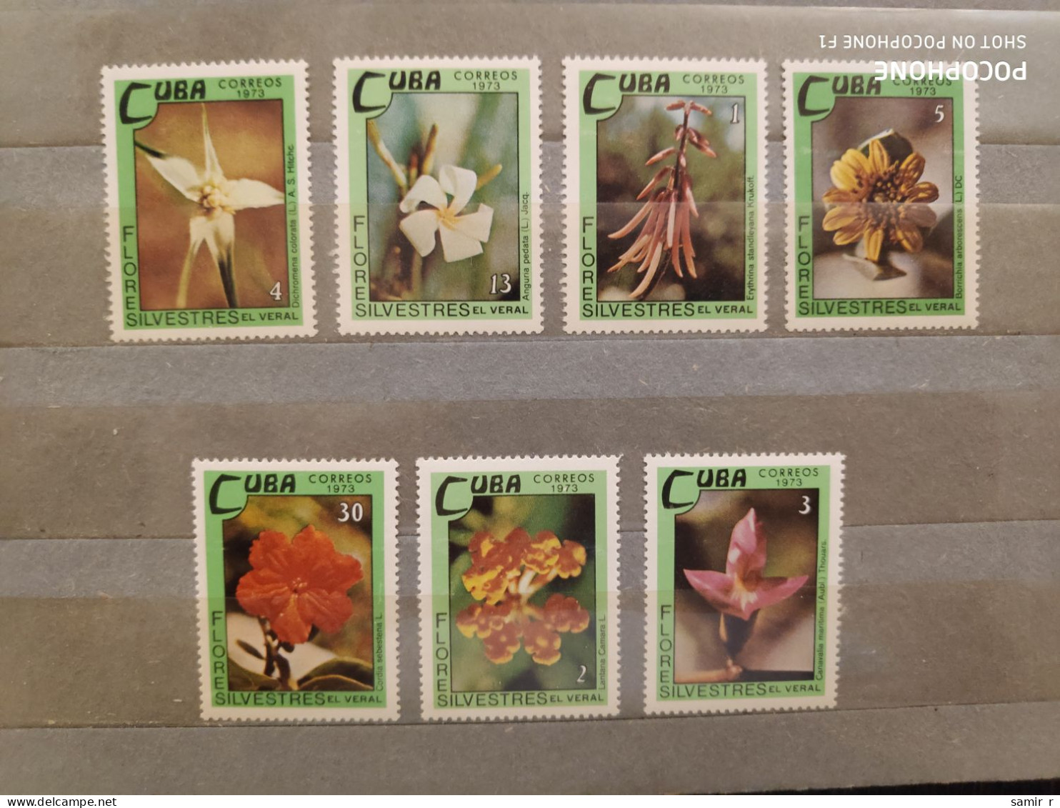 1973	Cuba	Flowers (F89) - Nuevos