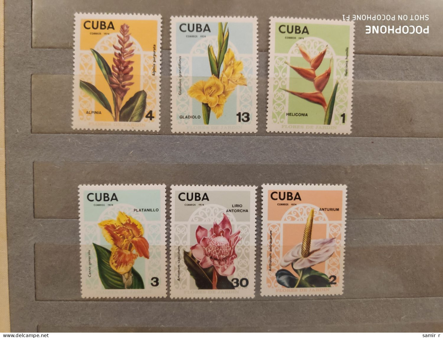 1974	Cuba	Flowers (F89) - Nuevos