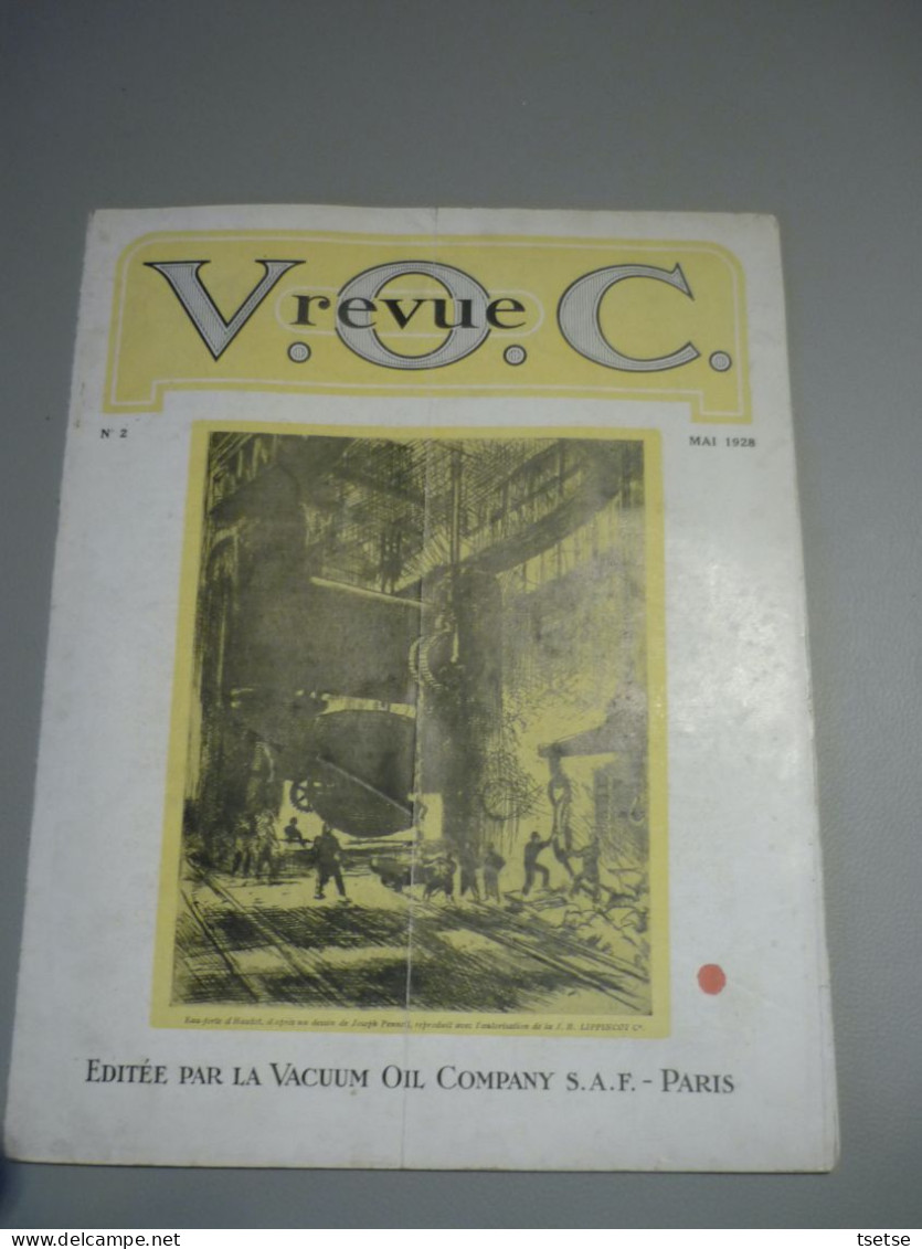 Revue VOC ...Vacuum Oil Company S.A.F-Paris - Mai 1928 - N° 2 - 1900 - 1949