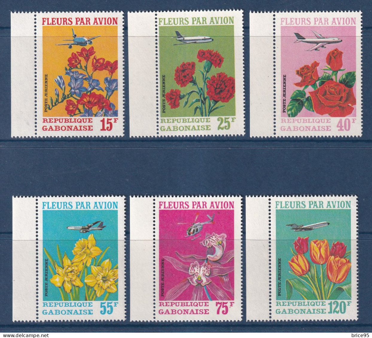 Gabon - YT PA N° 112 à 117 ** - Neuf Sans Charnière - Poste Aérienne - 1971 - Gabon