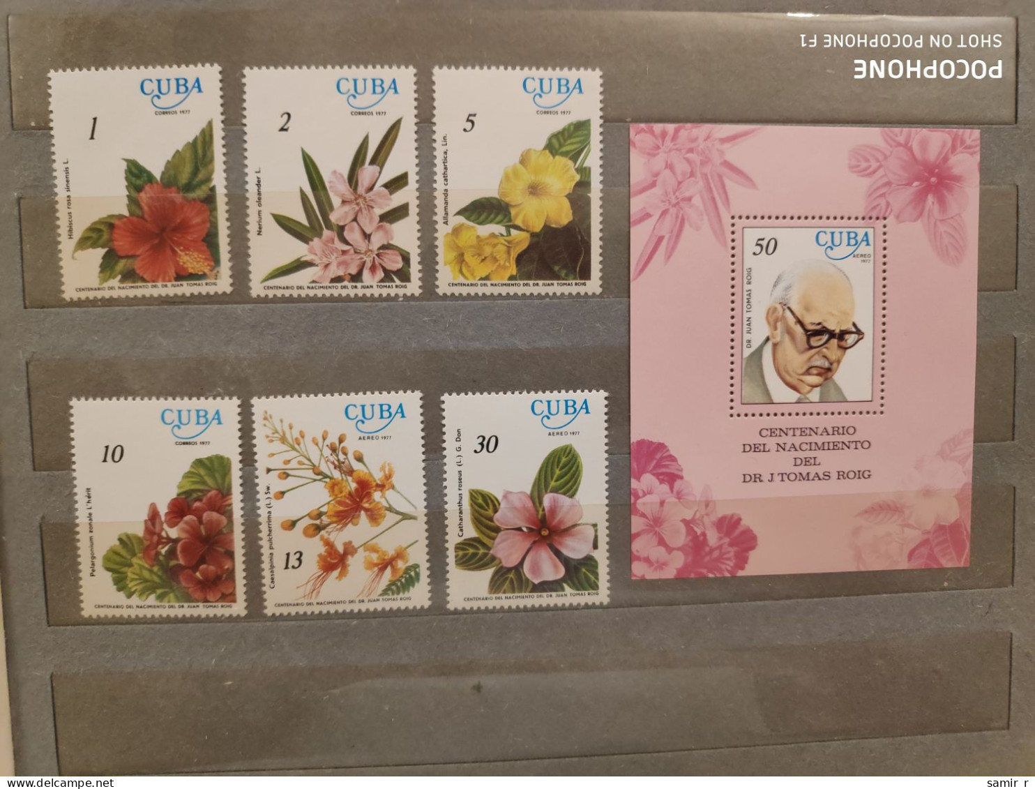 1977	Cuba	Flowers (F89) - Used Stamps