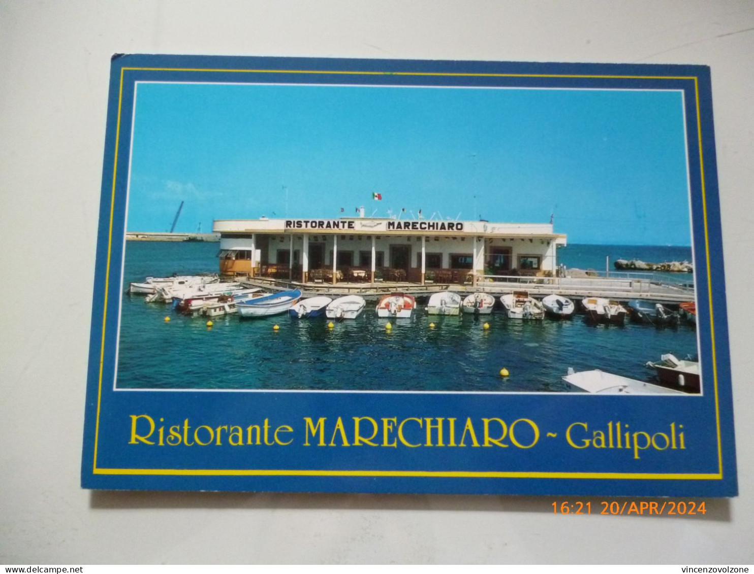 Cartolina "Ristorante MARECHIARO Gallipoli" - Hotels & Gaststätten