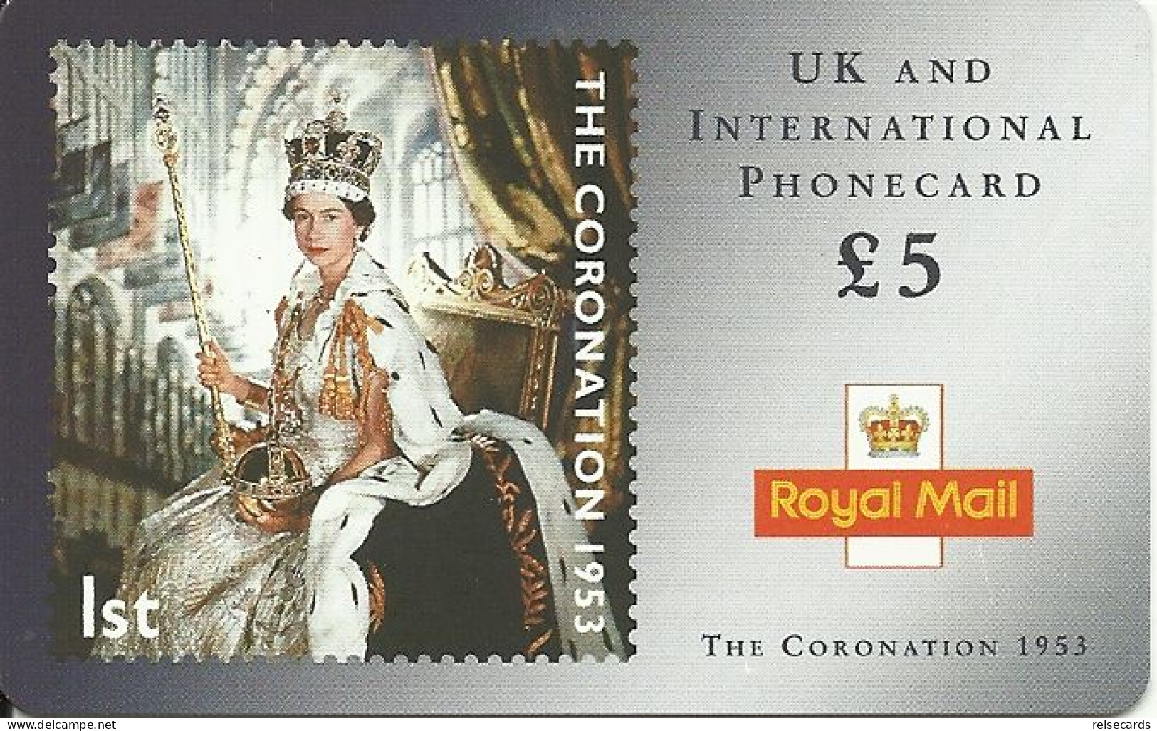 Great Britain: Prepaid IDT Royal Mail, The Coronation 1953 - Autres & Non Classés