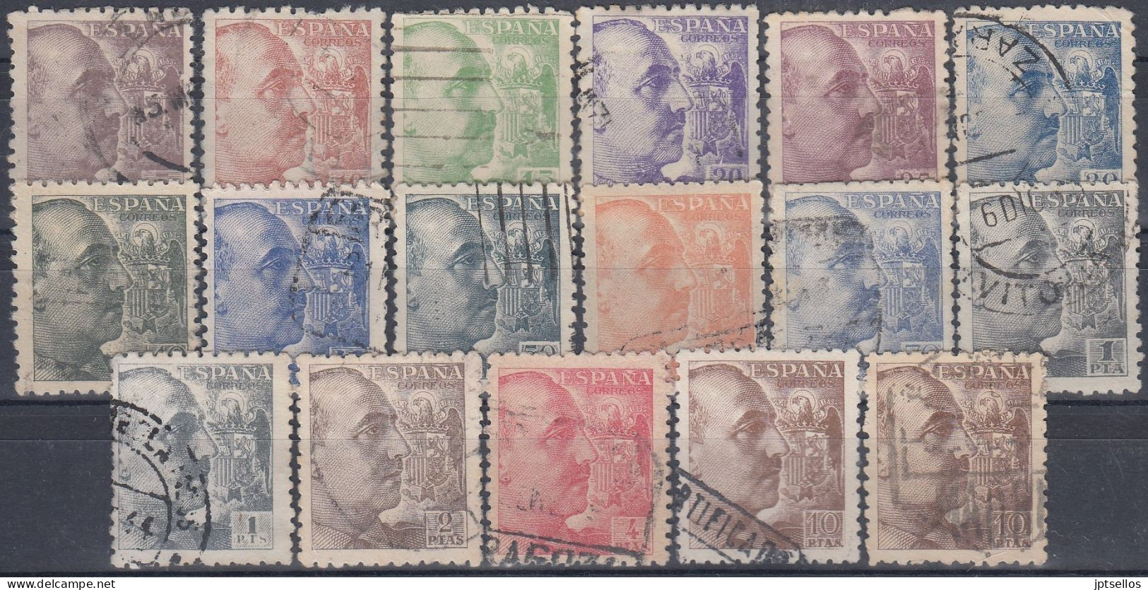 ESPAÑA 1940-1945 Nº 919/935 BIEN CENTRADO, USADO (REF. 02) - Used Stamps