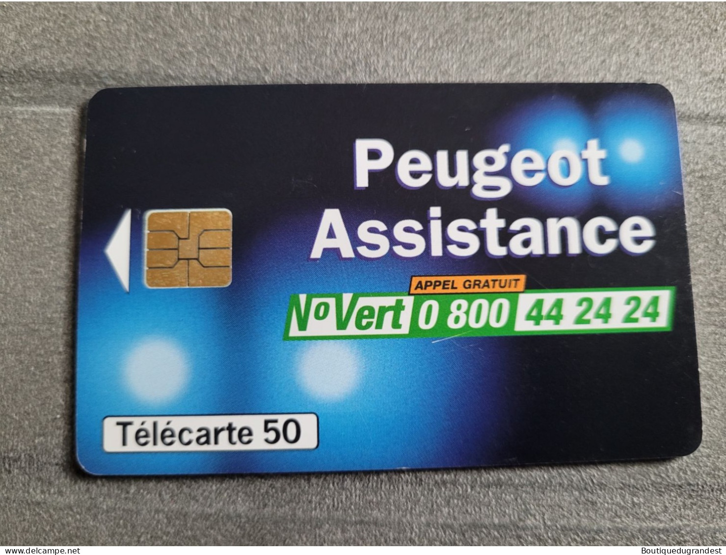 Télécarte 50 Peugeot Assistance - Werbung