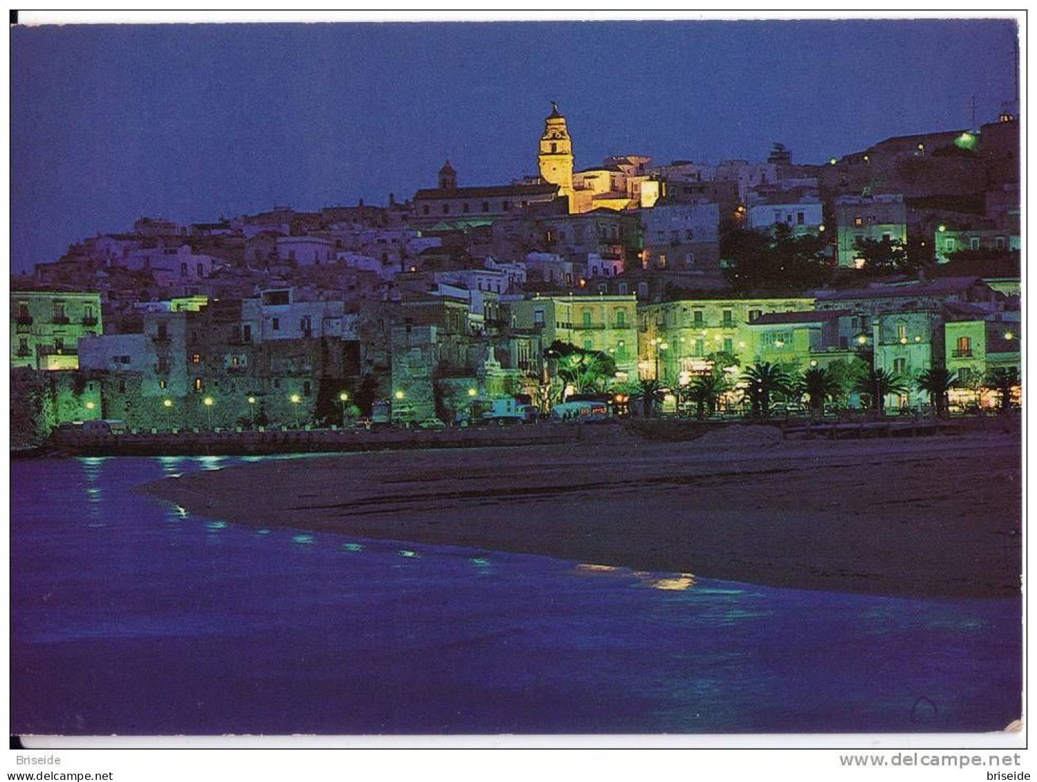 N. 3 CARTOLINE VIESTE FOGGIA GARGANO HOTEL FALCONE PANORAMA NOTTURNO TESTA DEL GARGANO - Altri & Non Classificati