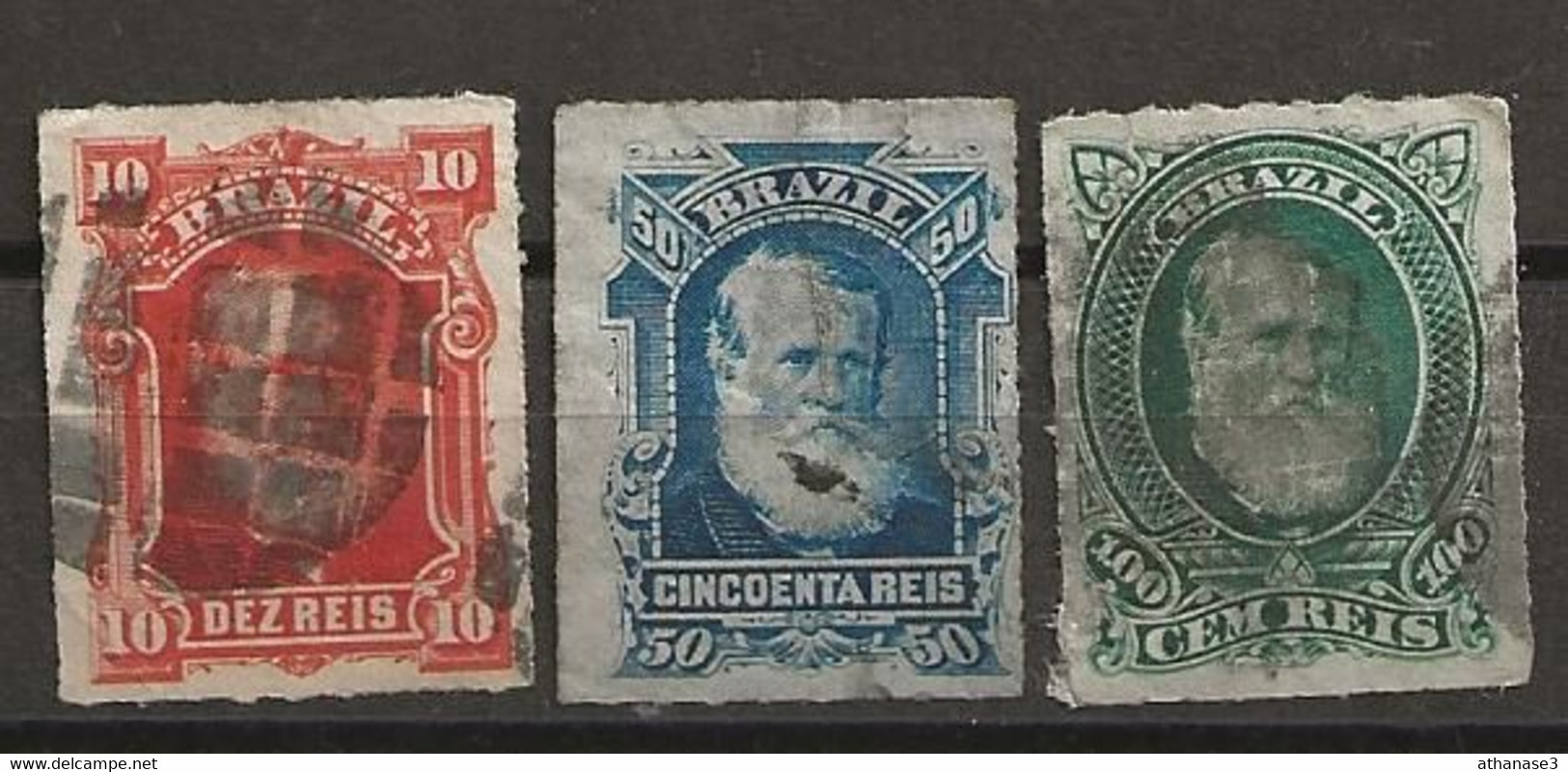 N° 37, 39 & 41  (1844) - Used Stamps