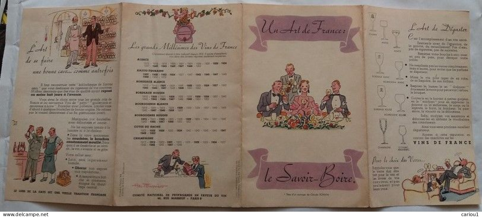 C1 Depliant Publicitaire SAVOIR BOIRE Vin Oenologie Henry FOURNIER Port Inclus France - Werbung