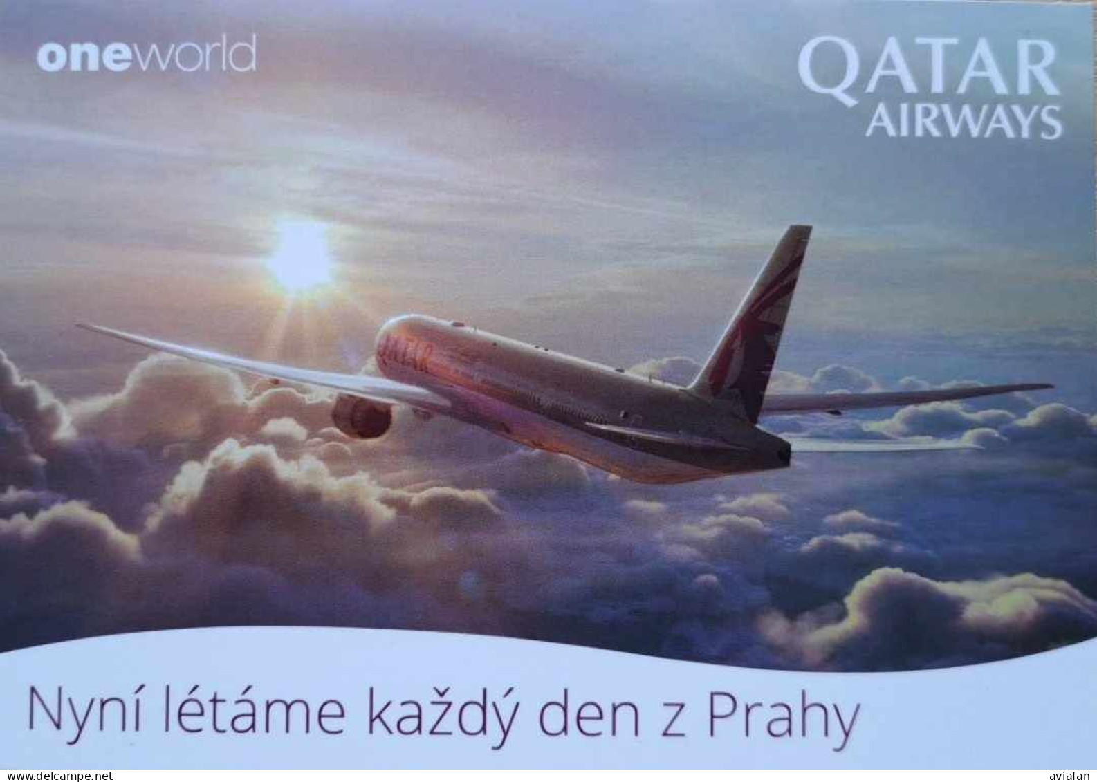 QATAR AIRWAYS B787 Postcard - Airline Issue - 1946-....: Modern Era