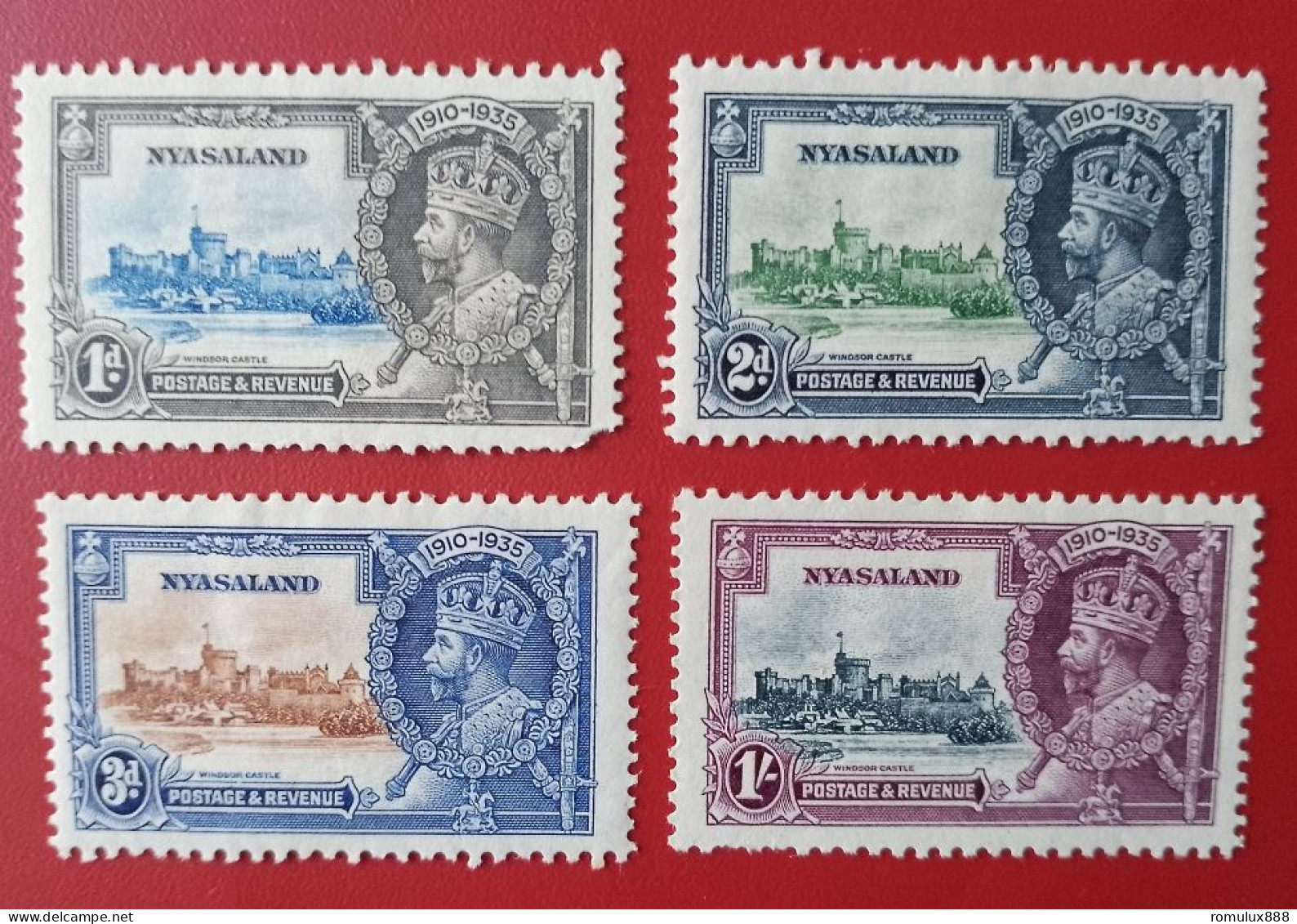 NYASALAND 1935 KGV Jubilee Set -MLH-CAT VALUE 38GBP-SEE SCANS - Nyassaland (1907-1953)