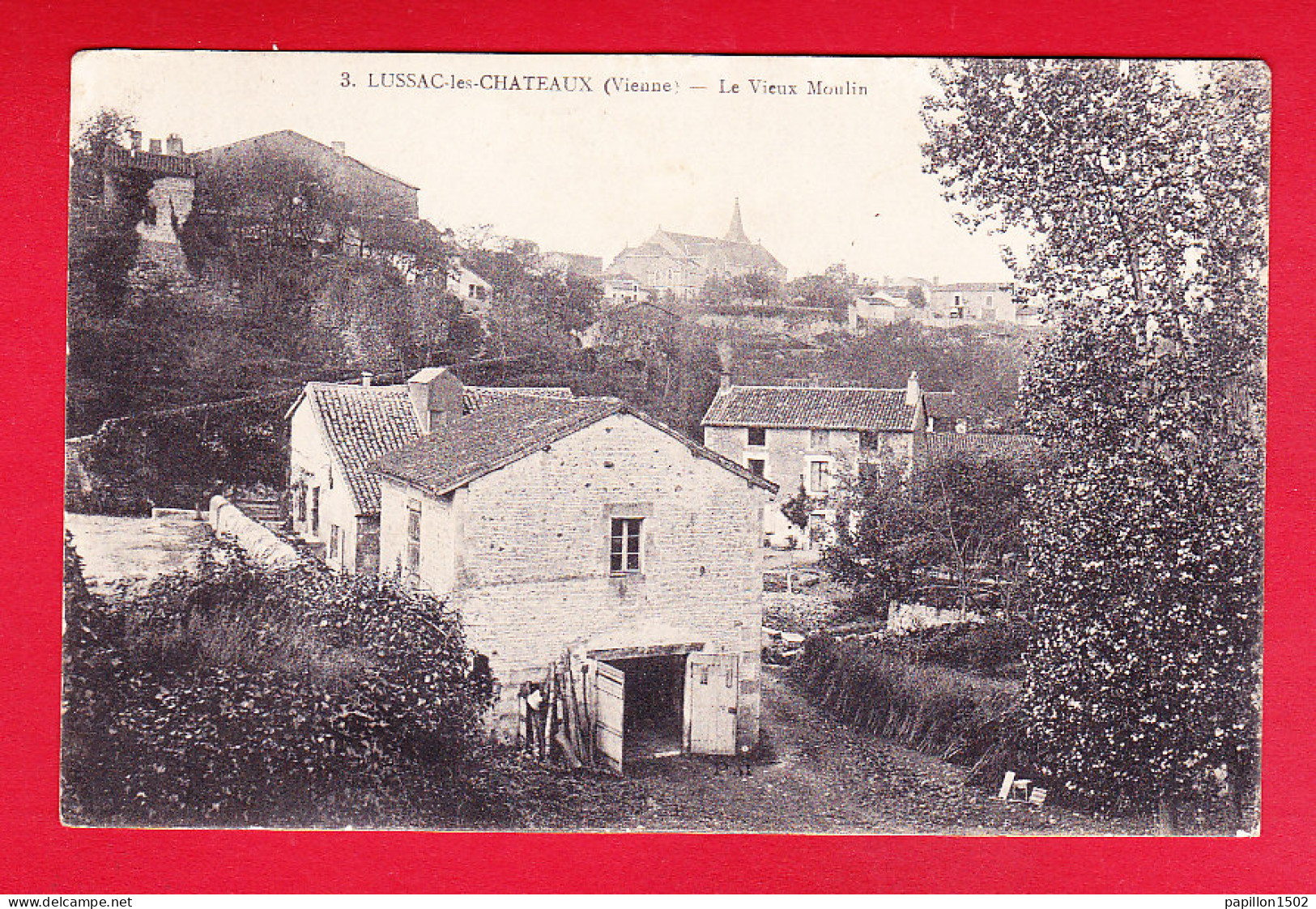 F-86-Lussac Les Châteaux-01P215  Le Vieux Moulin, Cpa BE - Lussac Les Chateaux