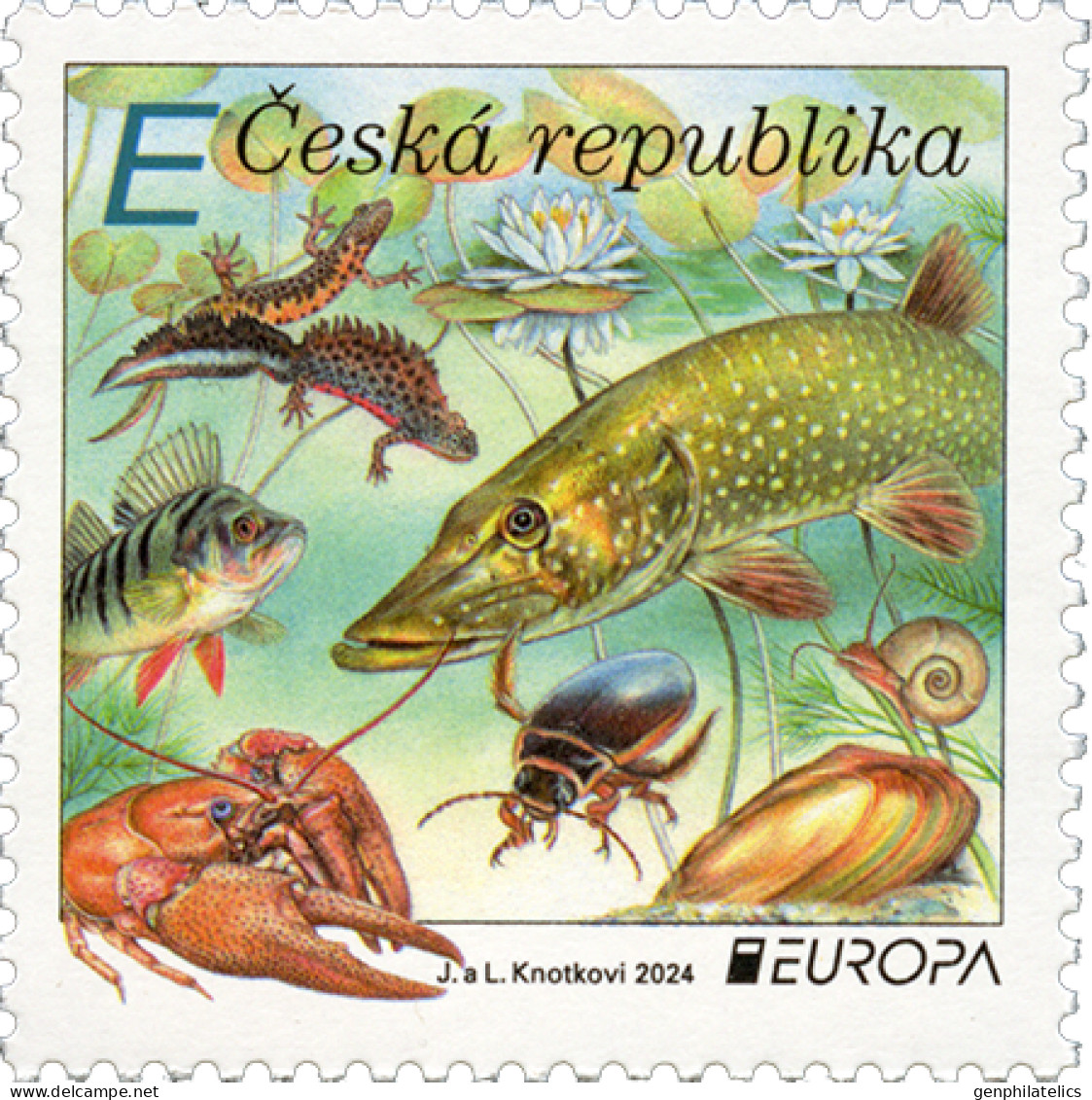 CZECH REPUBLIC 2024 Europa CEPT. Underwater Fauna & Flora (Preorder) - Fine Stamp MNH - Unused Stamps